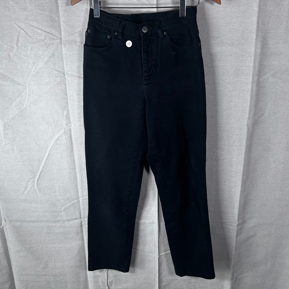 Lauren Jeans Co Ralph Lauren Womens 4P Black Denim High Rise‎ Straight Leg Jeans